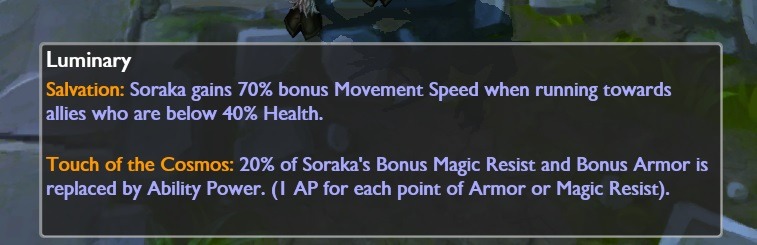 Soraka Rework Details: Video: [x] Base stat changes HP decreased to 400 from 405