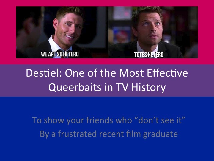 snuggydeamon:  Queerbaiting is bad: a powerpoint Sources:  Homophobic jokes original