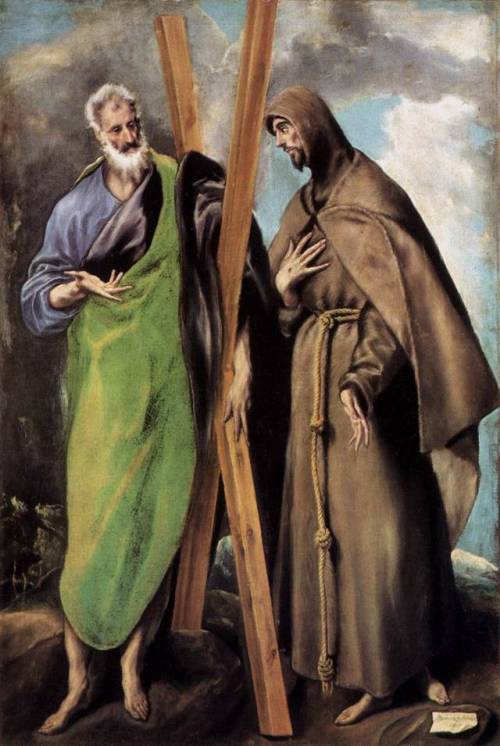 St. Andrew and St. Francis, El Greco, ca. 1595