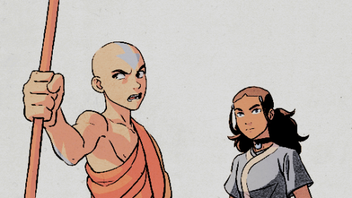 watrebend:katara & aang in imbalance part 3.