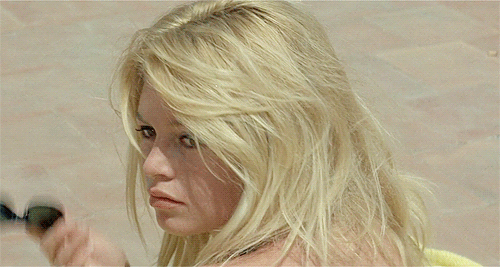 magotrobbie:Brigitte Bardot in Le Mépris (dir. by Jean-Luc Godard, 1963).