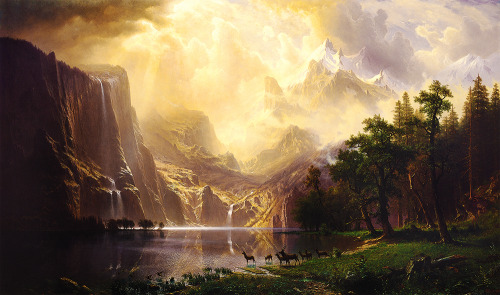 detailsdetales:  Landscapes by Albert Bierstadt  