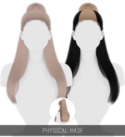 simpliciaty-cc:PHYSICAL HAIR + TODDLER & CHILD + TWO TONE Sleek half up half down hairstyle, ins