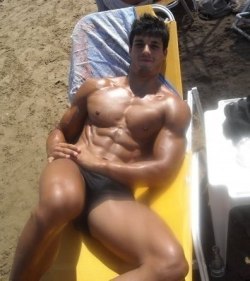 Texasfratboy:  Aaah…One Of The Joys Of Summer - Hot Guys Sunning On The Beach!