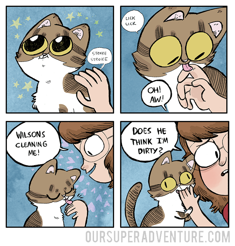 oursuperadventure:  or does… he want to eat me?more comics || commission info!!