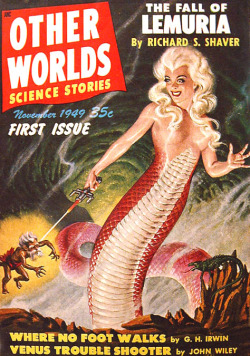 gameraboy:  Other Worlds Science Stories, November 1949. Cover by Malcolm Smith 