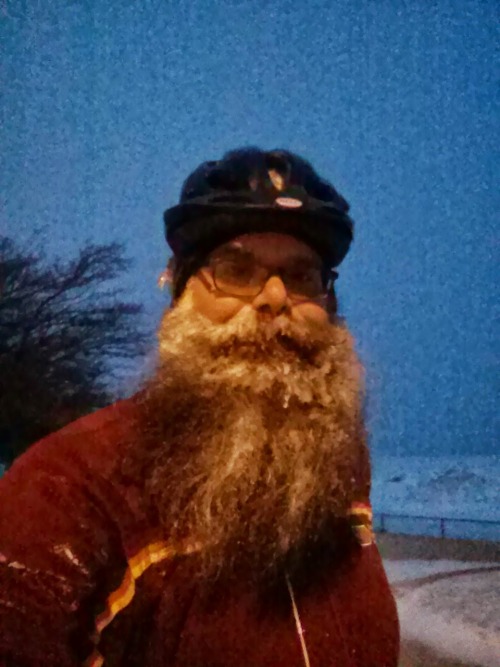 XXX machobeagle:Snowy and wintery beard. I wasn’t photo