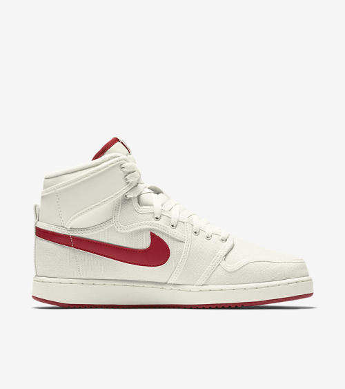 airville:  The Air Jordan 1 KO “Timeless Canvas” Drops Saturday    AIR JORDAN 1 KO “TIMELESS CANVAS”Color: Sail/Varsity RedRelease Date: March 5th, 2016Price: 贬   The name of this color-way is referencing the shoe’s “Knock Off” material