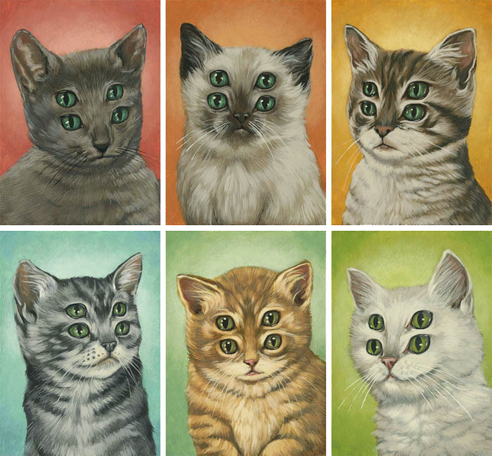 artagainstsociety:  Kittens by Casey Weldon 