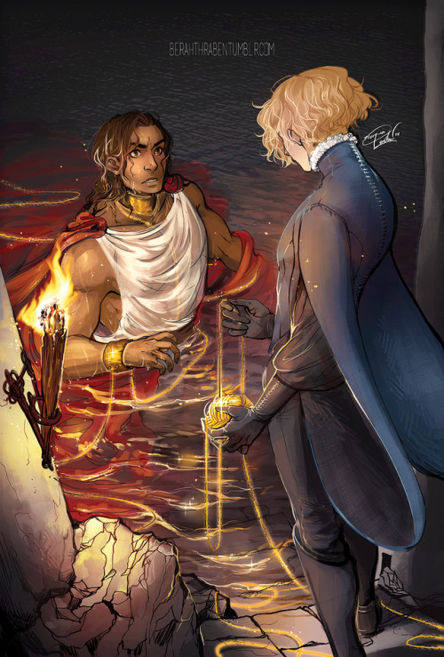 berahthraben:My piece for the CapriAnthology! Illustrating @helvxrs wonderful story  In search of Li