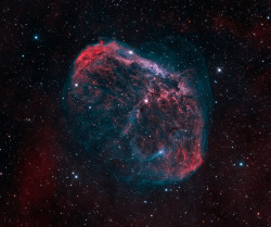 just–space:  The Crescent Nebula, 25