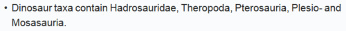 palaeofail:From a scientific paper.Pterosaurs, Plesiosaurs, and Mosasaurs were not dinosaurs.