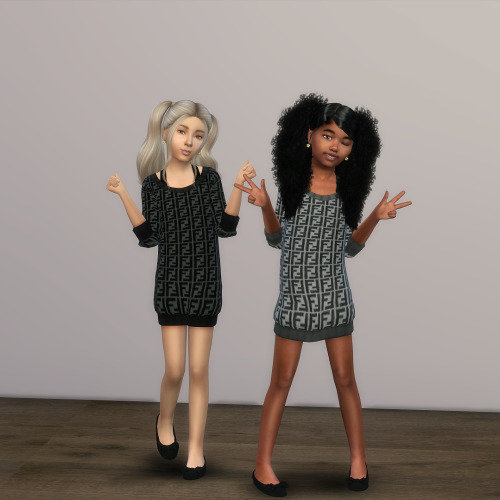 Kids Fendi Sweater Dress- DOWNLOADKids Fendi Tights- DOWNLOADPatreon early access - Public 16th July