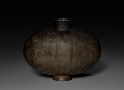 Cocoon Flask, 206 BC - AD 9, Cleveland Museum of Art: Chinese ArtSize: Diameter of mouth: 9.3 cm (3 