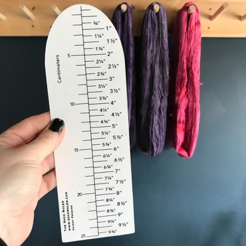 makingyarn:Stop the presses- I have The Sock Ruler available in the mercantile! Woot! This is my mos