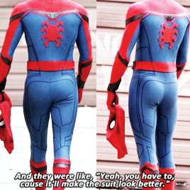 web-s:Are you completely naked underneath [the suit]? Pretty much. I have to wear a thong.