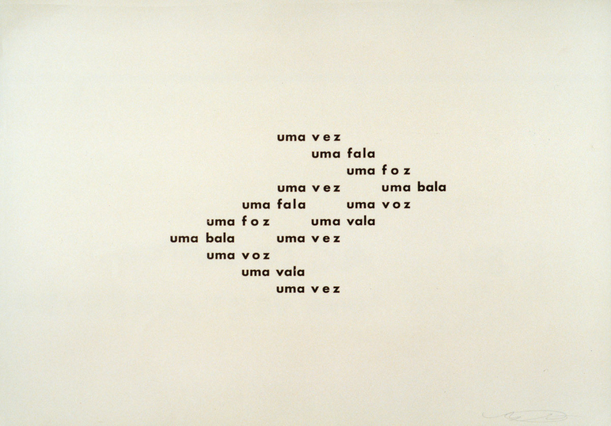 garadinervi:
“ (from) “Noigandres 4 - poesia concreta”, Edited by IRWA industria grafica, São Paulo, Brazil, 1958; Works: Décio Pignatari, Hambre; Décio Pignatari, Life; Haroldo De Campos, Fala Clara; Haroldo De Campos, Branco; Haroldo De Campos,...