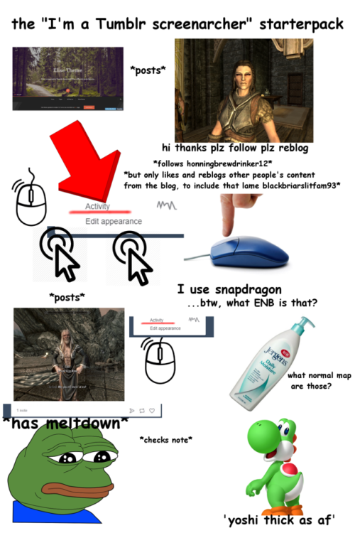 counterbalancer: the tumblr screenarcher starterpack Maaaaan, Why you gotta do me like this?