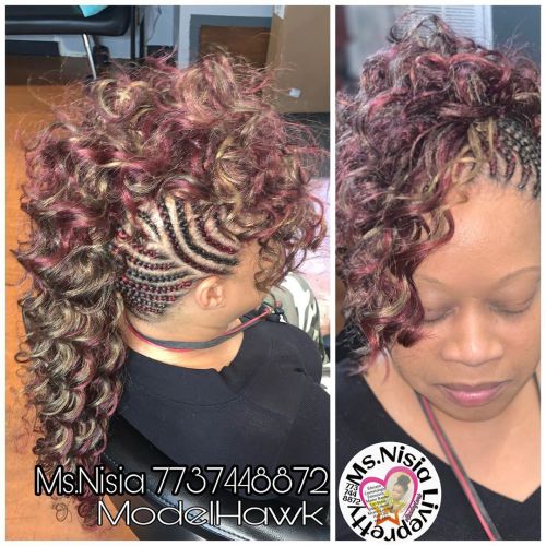 Custom color blend ❤️Model Hawkcrochet #crochet #braids #twist #oakpark #live #oakparkhair #chicagoh