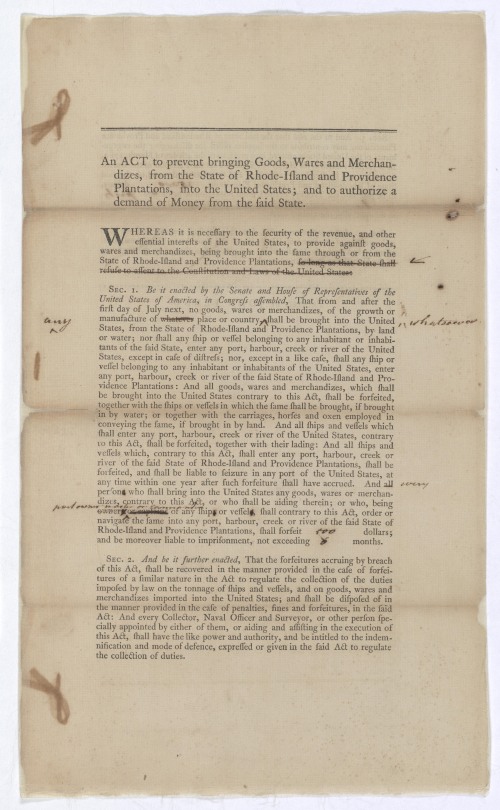 225th Anniversary Of The First Congress: We’ll Be Posting Documents And Stories Highlighting The Establishment
