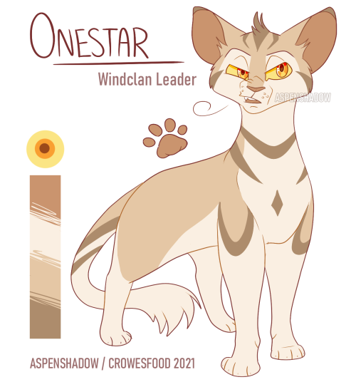 Onestar (Onewhisker)Totally serious headcanon that whenever Windclan cats get angry, their ears get 