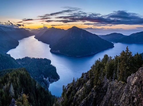 visitportangeles:Stunning view above #LakeCrescent as captured by @cascadia.photography from earlier this year. What are your favorite adventure memories from 2021?   #VisitPortAngeles #OlympicNationalPark https://instagr.am/p/CWcTO6_r1ey/ Miss this view