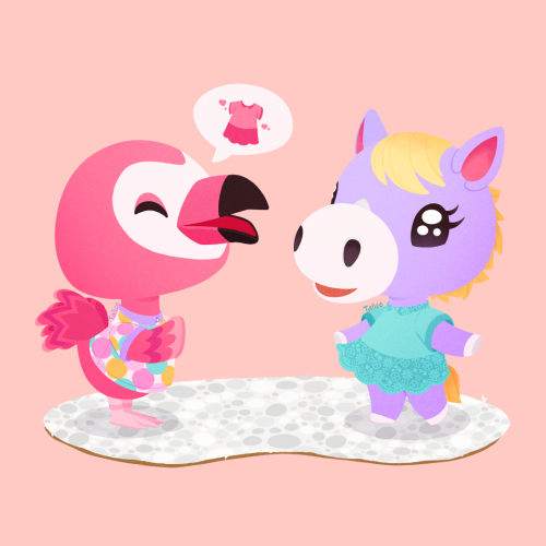 Happy bday to Flora and Cleo from Animal crossing!———————&