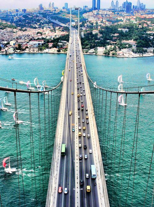 ms-luxury:  Bosphorus Bridge, Istanbul - my city more at ms-luxury 