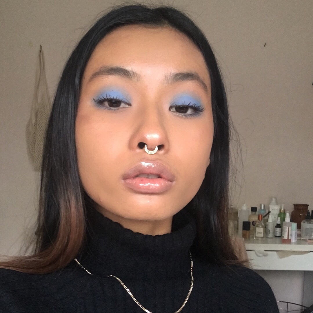 ambrette9:  posted these on ig but i looked cute in baby blue ok and my highlighter