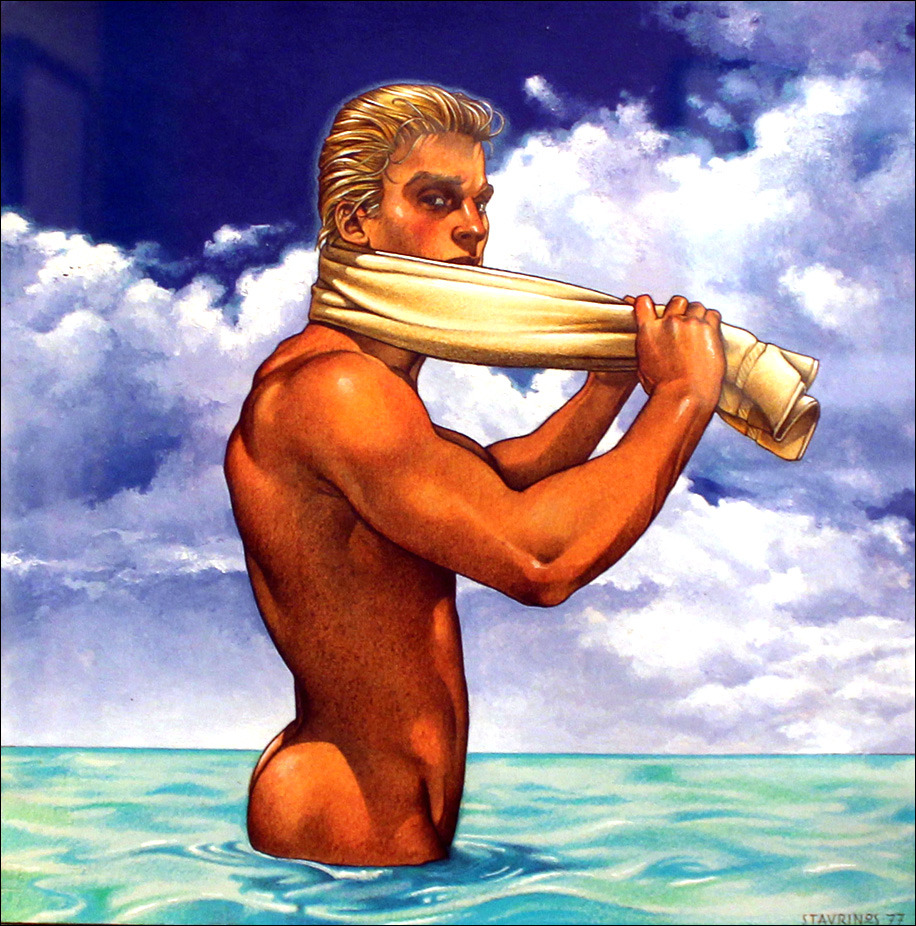 George Stavrinos (1948 - 1990), Drawing for a poster: ”Fire Island,” 1977