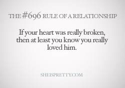 mystandards:  A heartbreak can teach you something. 