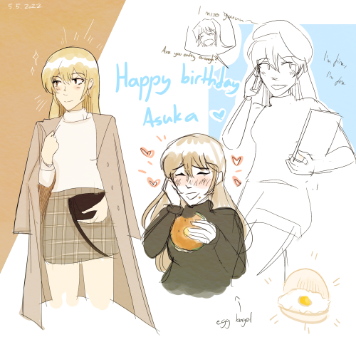 HAPPY BIRTHDAY TO MY GIRL ASUKA i hope she is having a good time in america 