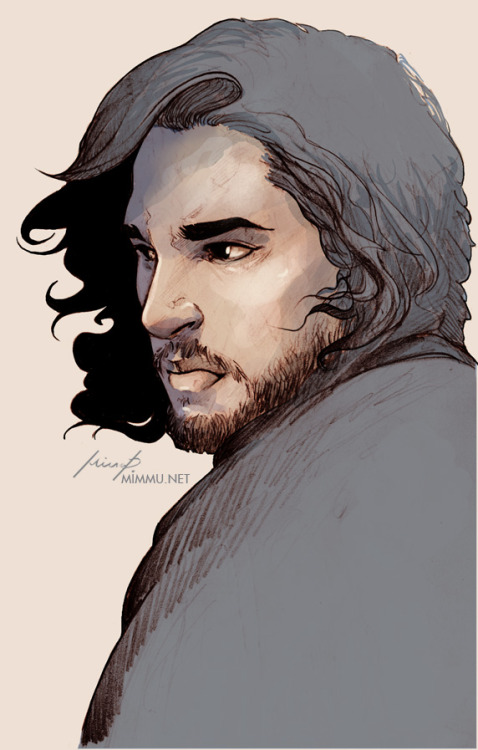 Jon Snow, colored. My shop at RedbubbleMy Society6 shop