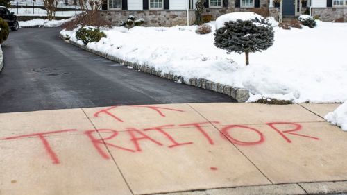 impeachment defense lawyer’s driveway vandalized lol