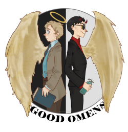 darkselenian:  Good Omens by Mochamura 