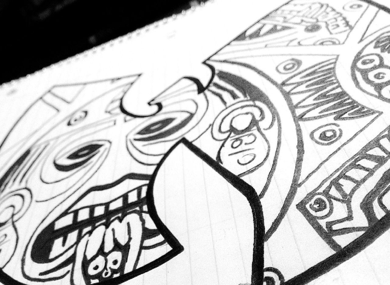 hip-hop-journeys:  beatspompstomp:  Finally finished my Aztec Wu.   Yo….totally