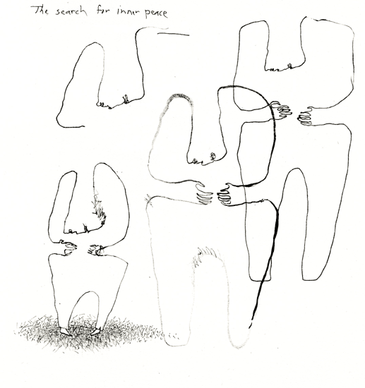 1000scientists:  From the series Floor Drawings, Search for inner peace, Date UnknownDon Nace