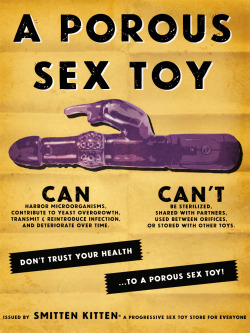 submissivefeminist:  outforhealth:  smittenkittenmn:  Some toy safety PSA posters we designed! Please circulate :)  Ask your local sex store employee — or if you’re buying online, call the info number, typically folks are very pleasant (and you asking