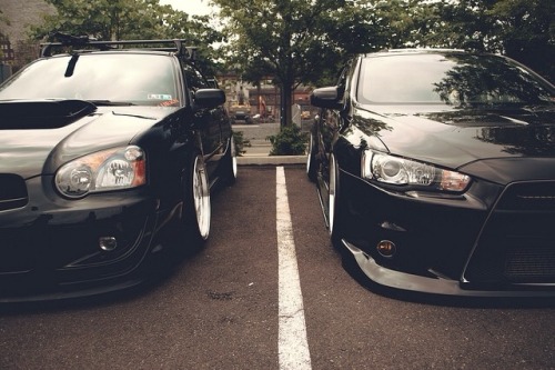 Raise your weapon Featuring: Subaru Impreza WRX STi &amp; Mitsubishi Lancer Evo X Shot by: gtune