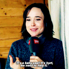 hugintheraven:kittyypryde:100 Seconds with Ellen Page@ameliarating