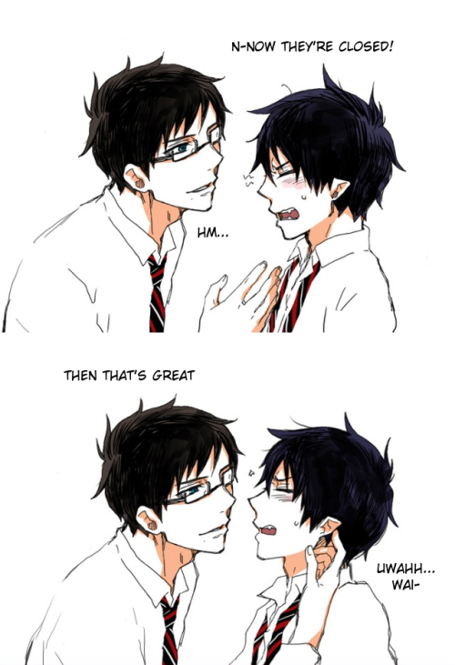 thatshamelessyaoishipper:  Saw this comic untranslated on Tumblr before and set a goal for myself. So, here it is, Okumuracest, in all its wincest glory~ All credit for the art goes to はんぺん. 