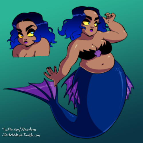 jdsketchbook: reviving an old mermaid design