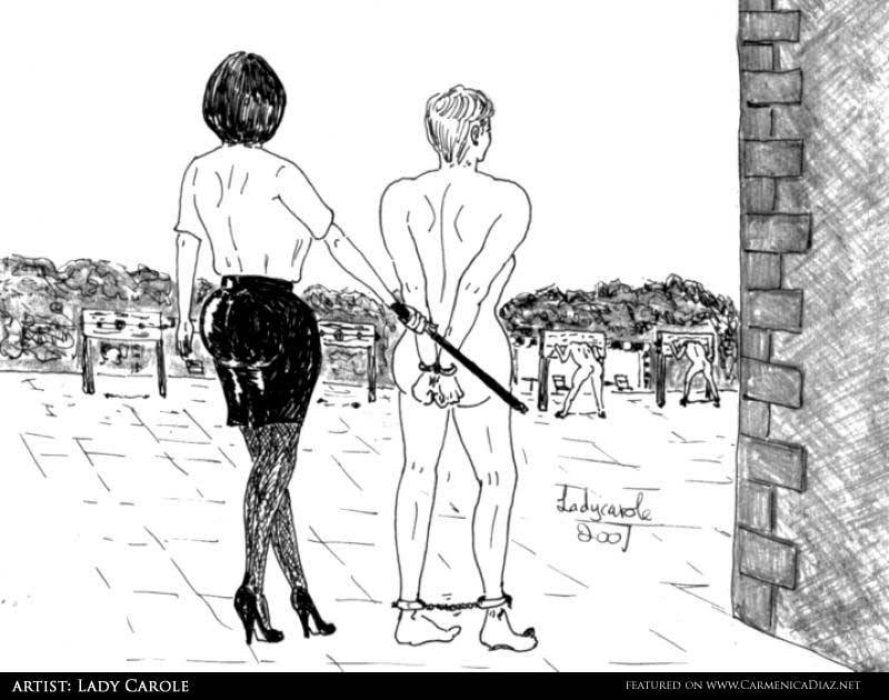 Taking him to be locked in the stocks for a long session.