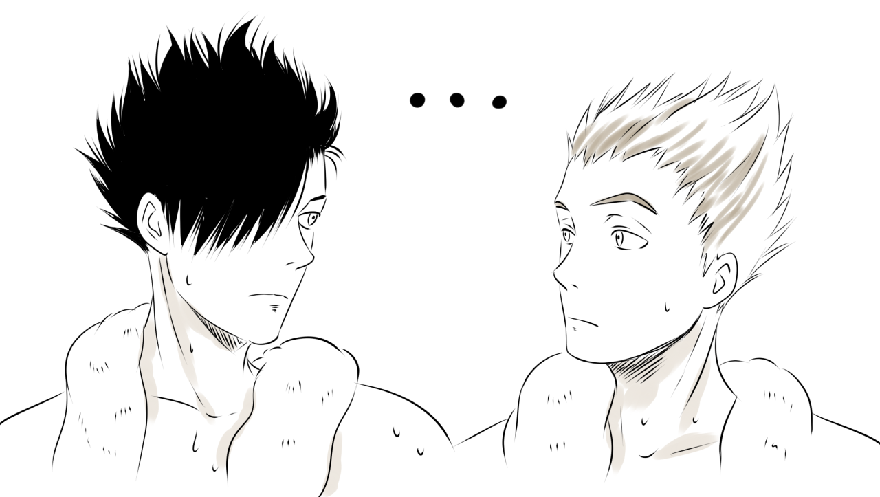 hanatsuki89:  Hinata times when he changes and bathes at training camp to see Kuroo