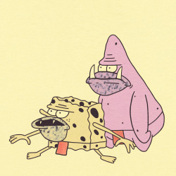 gangsterdoodles:  Caveman SpongeBob