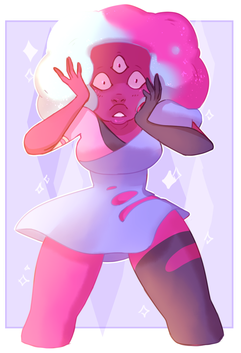 kyoukorpse:  // baNGS POTS AND PANS TOGE THER COTTON CANDY GARNET!!! COTTON CANDY