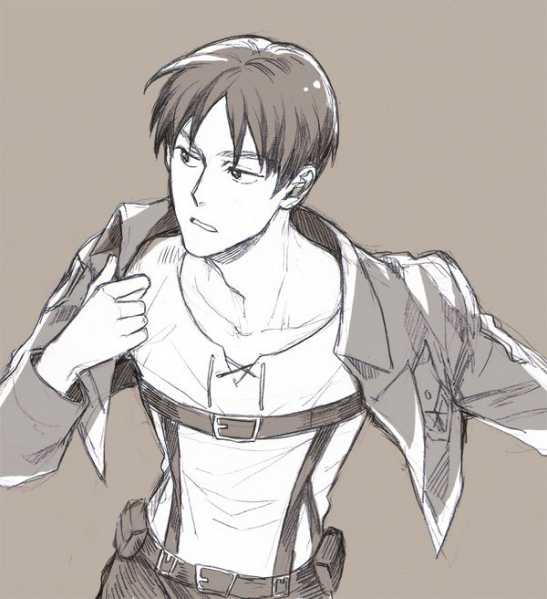 liletoule:  Eren , Mikasa ,Rivalle and Jean from Attack on Titans 