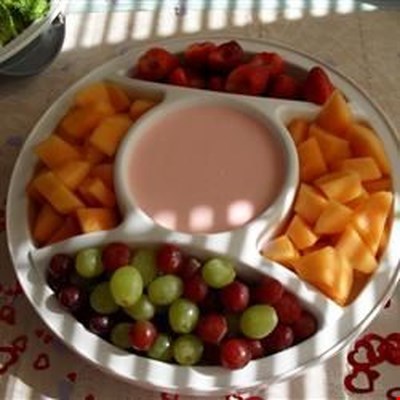 Try this creamy, sweet dip with your favorite fruit! It’s a refreshing warm weather treat, but