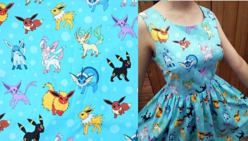Two new Pokémon theme dresses - Eeveelution and Fairy Pokemon.SHOP: www.frockasaurus.com
