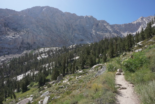 Views from the lower elevations of the Mt Whitney trail